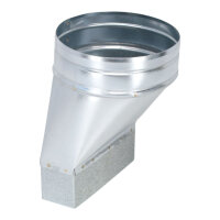 FK Adapter 150 x 50 mm auf Ø 150 mm, asymmetrisch