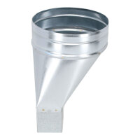 FK Adapter 150 x 50 mm auf &Oslash; 150 mm, asymmetrisch