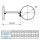 Ø 120 mm Ofenrohr Wandhalter verstellbar