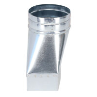 FK Adapter 200 x 90 mm auf &Oslash; 125 mm, asymmetrisch