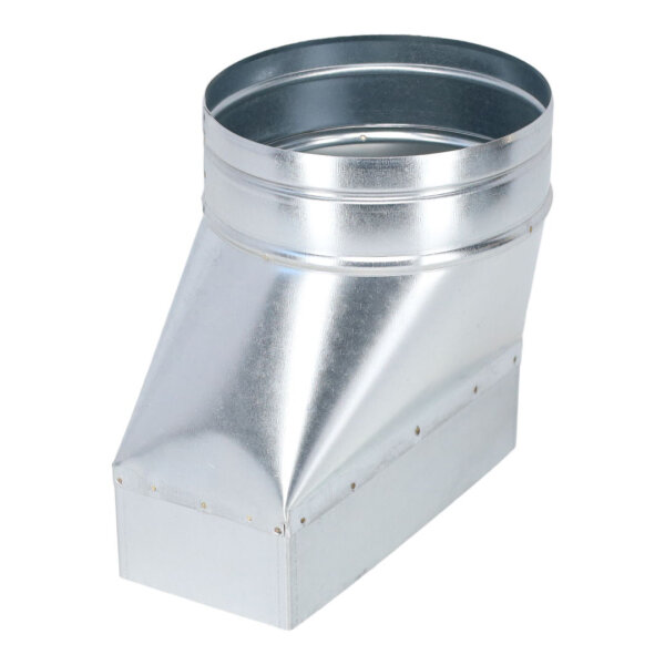 FK Adapter 200 x 90 mm auf Ø 150 mm, asymmetrisch