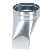 FK Adapter 200 x 90 mm auf Ø 150 mm, asymmetrisch