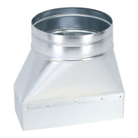 FK Adapter 200 x 90 mm auf &Oslash; 150 mm, asymmetrisch