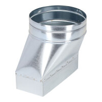 FK Adapter 200 x 90 mm auf Ø 160 mm, asymmetrisch