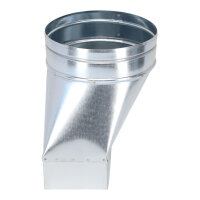 FK Adapter 200 x 90 mm auf Ø 160 mm, asymmetrisch