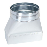 FK Adapter 200 x 90 mm auf &Oslash; 160 mm, asymmetrisch