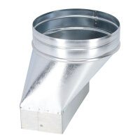 FK Adapter 200 x 90 mm auf Ø 180 mm, asymmetrisch