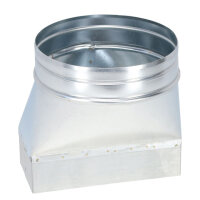 FK Adapter 200 x 90 mm auf &Oslash; 180 mm, asymmetrisch