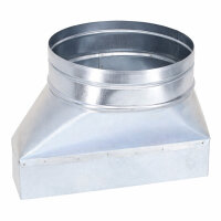 FK Adapter 250 x 50 mm auf &Oslash; 180 mm, asymmetrisch