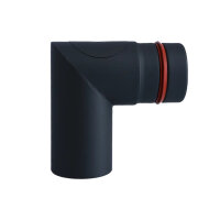 Ø 80 mm Pelletofenrohr Bogen 90° - 2-tlg. -...