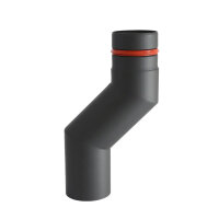 Ø 100 mm Pelletofenrohr Versatzbogen - Versatz 6 cm