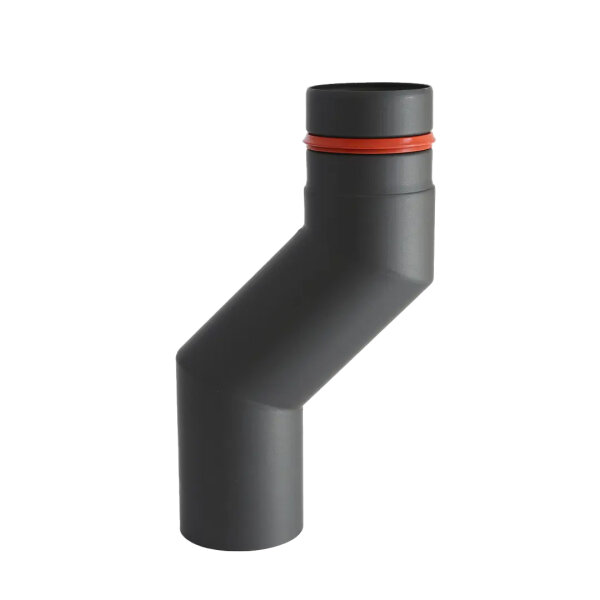 Ø 100 mm Pelletofenrohr Versatzbogen - Versatz 8 cm