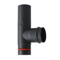 Ø 80 mm Pelletofenrohr T-Stück 90° - mit...