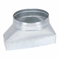 FK Adapter 300 x 90 mm auf &Oslash; 200 mm, asymmetrisch