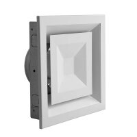 Luftventil quadratisch Ø 125 mm, weiß