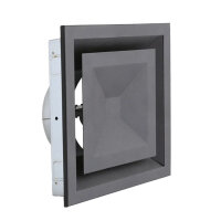 Luftventil quadratisch Ø 100 mm, schwarz