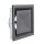 Luftventil quadratisch Ø 100 mm, schwarz