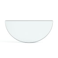 Funkenschutzplatte Glas für Kaminofen Halbkreis 40 x...