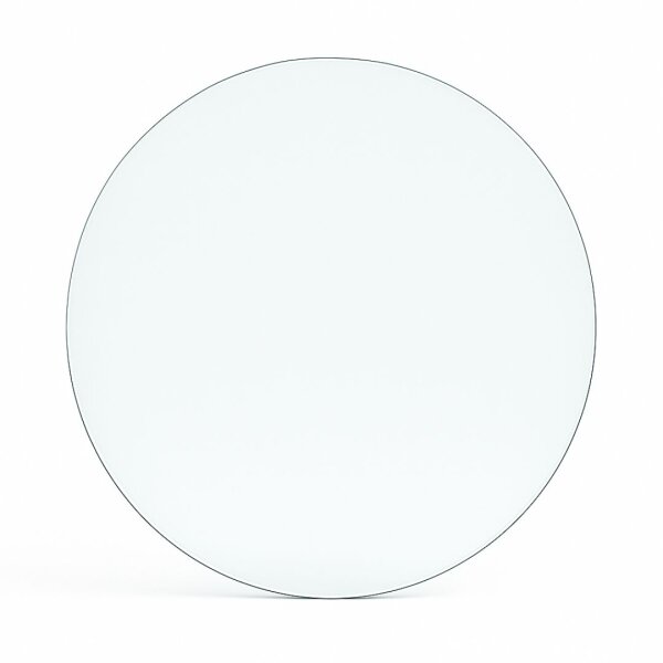 Funkenschutzplatte Glas für Kaminofen Kreis 110 x 110 x 0,6 cm