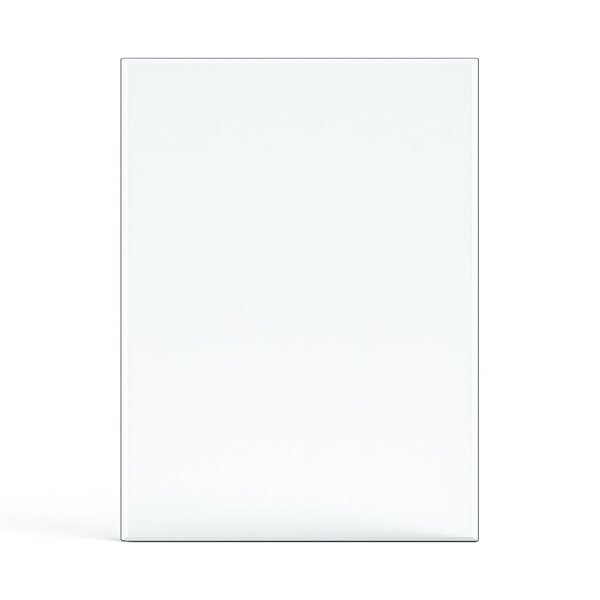 Funkenschutzplatte Glas für Kaminofen Rechteck 120 x 100 x 0,8 cm