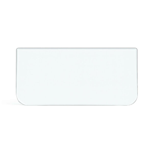 Funkenschutzplatte Glas für Kaminofen Rechteck abgerundet 60 x 110 x 0,6 cm