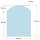 Funkenschutzplatte Glas für Kaminofen Segmentbogen 110 x 85 x 0,6 cm