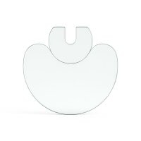 Funkenschutzplatte Glas für Kaminofen zweiteilig...