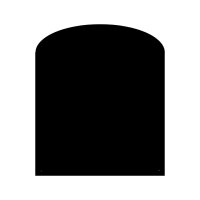 Funkenschutz Stahlbodenplatte Schwarz Segmentbogen 120 x...