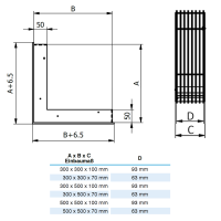 Open Air 12 - SubSteel Corner, 300 x 300 x 70 mm, wei&szlig;