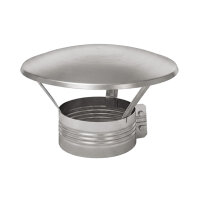 Ø 140 mm Regenhaube mit Klemmverschluss - Edelstahl