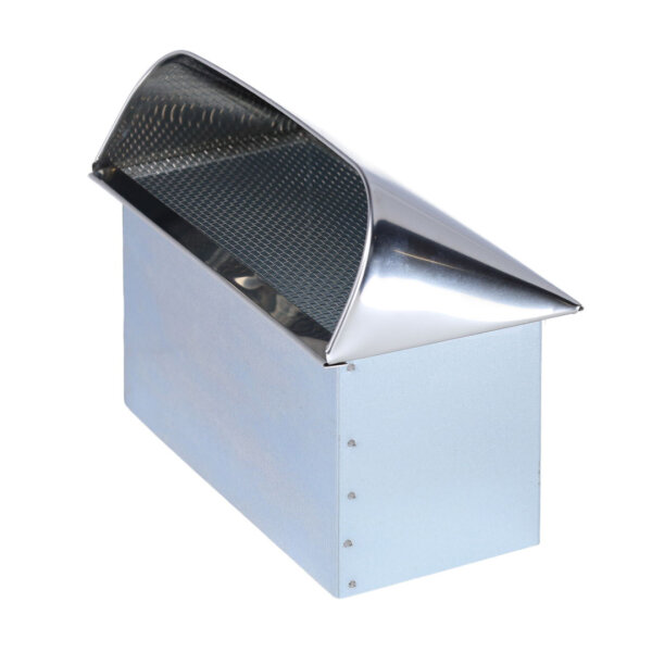 FK Außenluft-Anschluss mit Insektenschutzgitter, Abdeckung Edelstahl, 200 x 90 mm