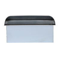 FK Au&szlig;enluft-Anschluss mit Insektenschutzgitter, Abdeckung Edelstahl, 250 x 50 mm