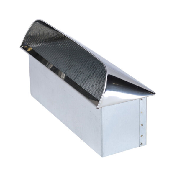 FK Außenluft-Anschluss mit Insektenschutzgitter, Abdeckung Edelstahl, 300 x 90 mm