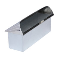 FK Au&szlig;enluft-Anschluss mit Insektenschutzgitter, Abdeckung Edelstahl, 300 x 90 mm