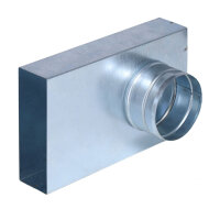 FK Übergang von 150 x 50 mm in 90° auf Ø...