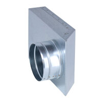 FK Übergang von 150 x 50 mm in 90° auf Ø...