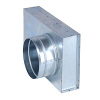 FK Übergang von 150 x 50 mm in 90° auf Ø...