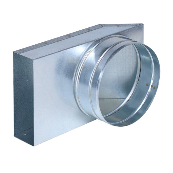 FK Übergang von 150 x 50 mm in 90° auf Ø...