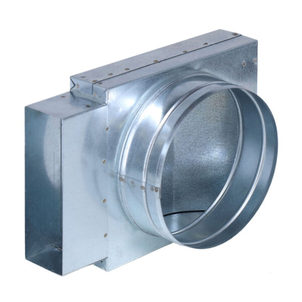 FK Übergang von 150 x 50 mm in 90° auf Ø...