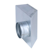 FK Übergang von 200 x 90 mm in 90° auf Ø...