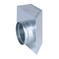 FK Übergang von 200 x 90 mm in 90° auf Ø...