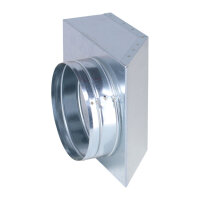 FK Übergang von 200 x 90 mm in 90° auf Ø...