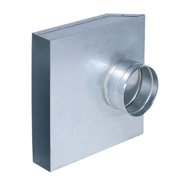 FK Übergang von 250 x 50 mm in 90° auf Ø 100 mm