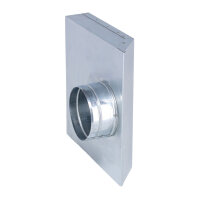 FK Übergang von 250 x 50 mm in 90° auf Ø...