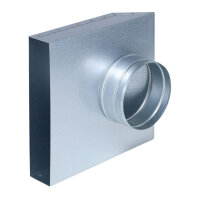 FK Übergang von 250 x 50 mm in 90° auf Ø...