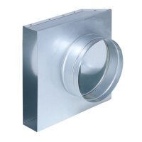 FK Übergang von 250 x 50 mm in 90° auf Ø...