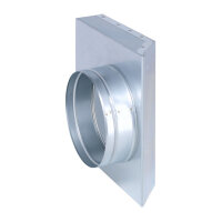 FK Übergang von 250 x 50 mm in 90° auf Ø...