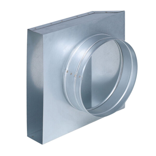 FK Übergang von 250 x 50 mm in 90° auf Ø 180 mm