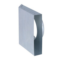 FK &Uuml;bergang von 250 x 50 mm in 90&deg; auf &Oslash; 180 mm