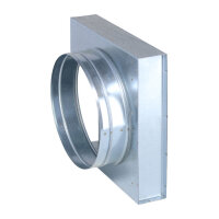 FK Übergang von 250 x 50 mm in 90° auf Ø...